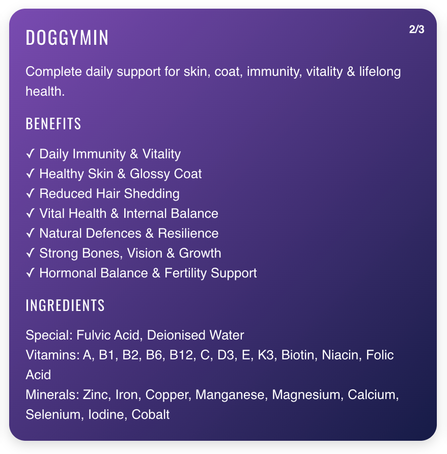 Doggymin Natural Vitamin & Mineral Supplement 1l