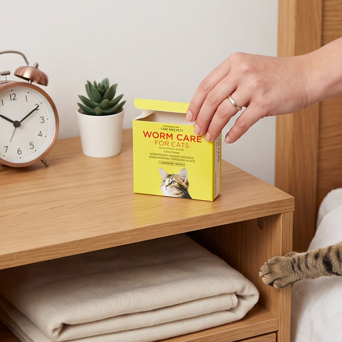 Deworming for Cats | Care Free Pets WORM CARE | Treats Ascarids, Hookworm, Tapeworm