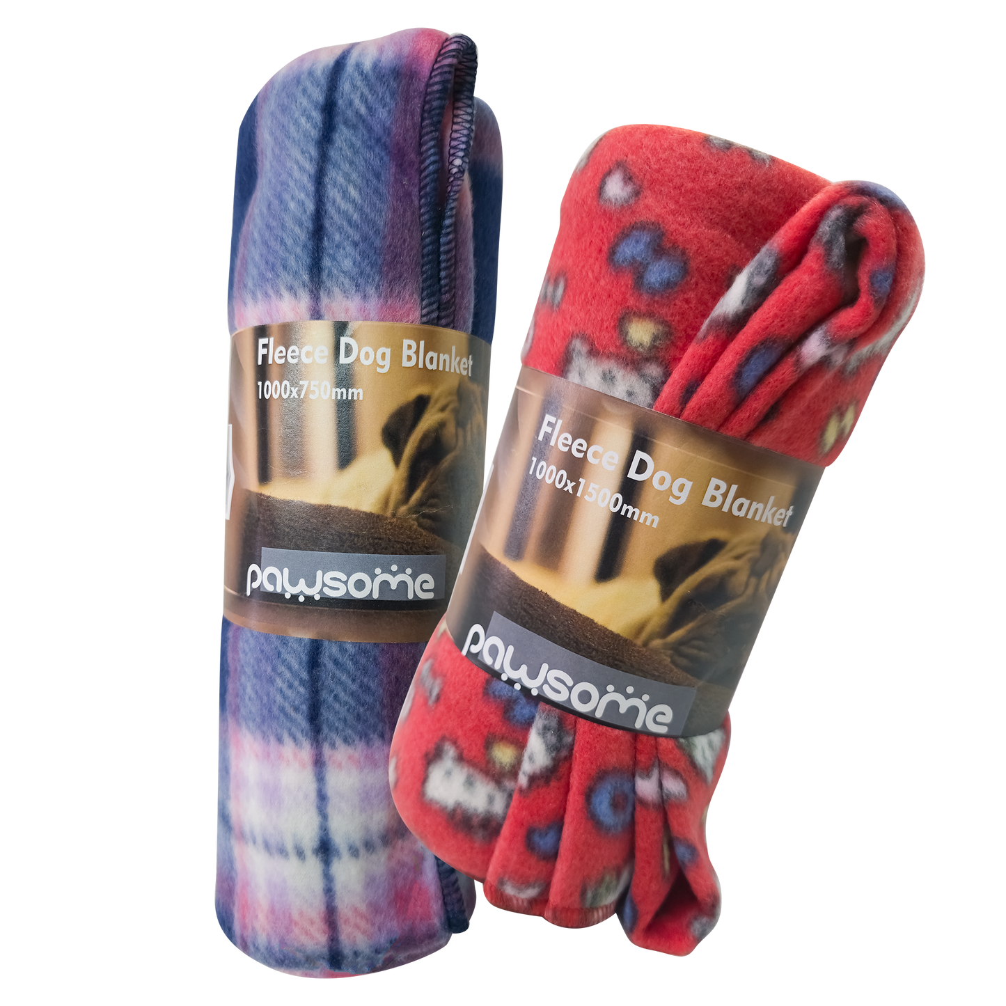 Dog Polar Fleece Blanket in 2 Sizes