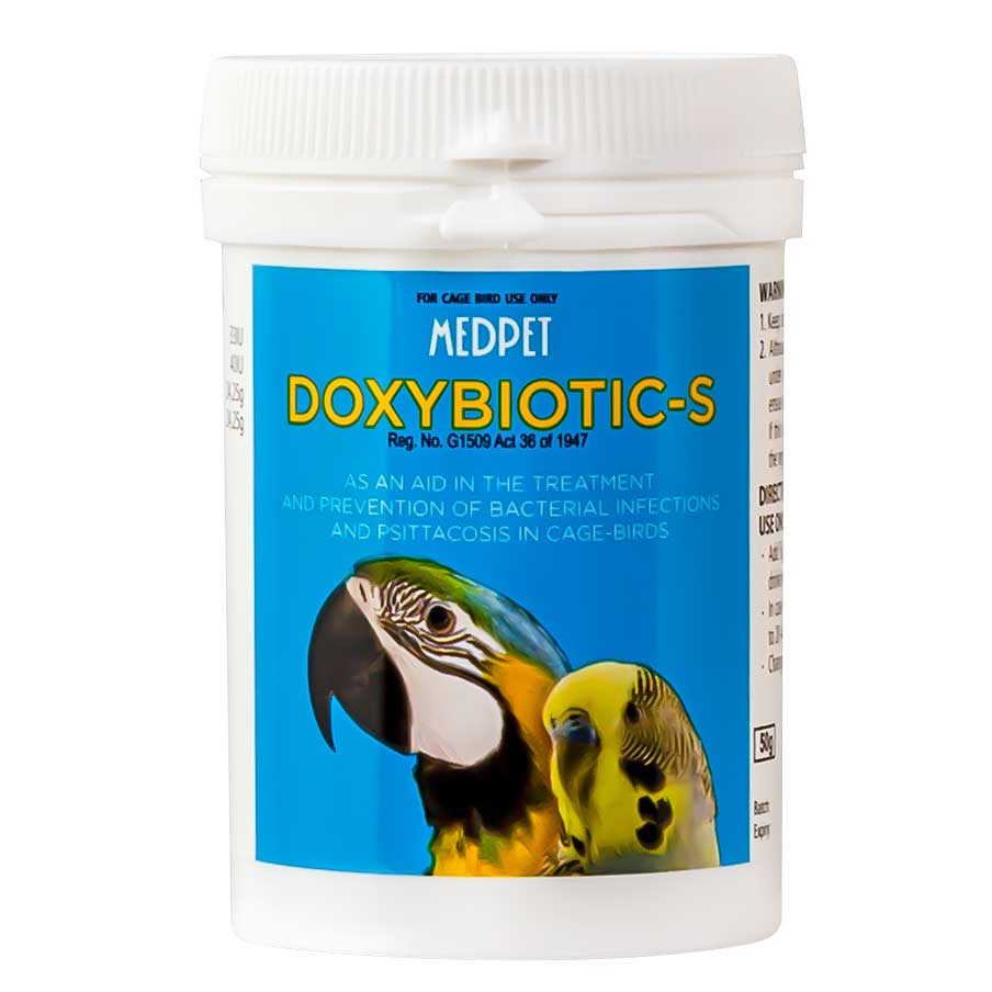 Medpet Doxybiotic-s Bacterial and Psittacosis Treatment for Birds