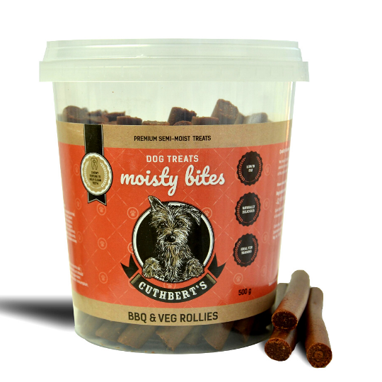 Cuthbert's Moisty Bites BBQ & Veg Rollies for Dogs