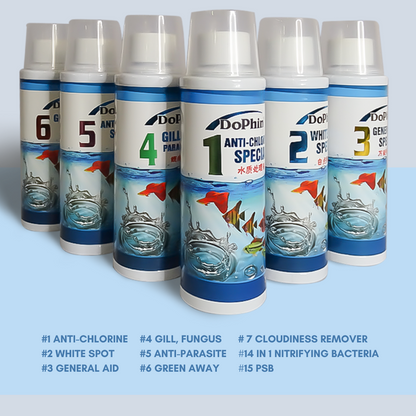 DoPhin® #4 Aquarium Gill Fungus Treatment - Safe & Effective 200ml