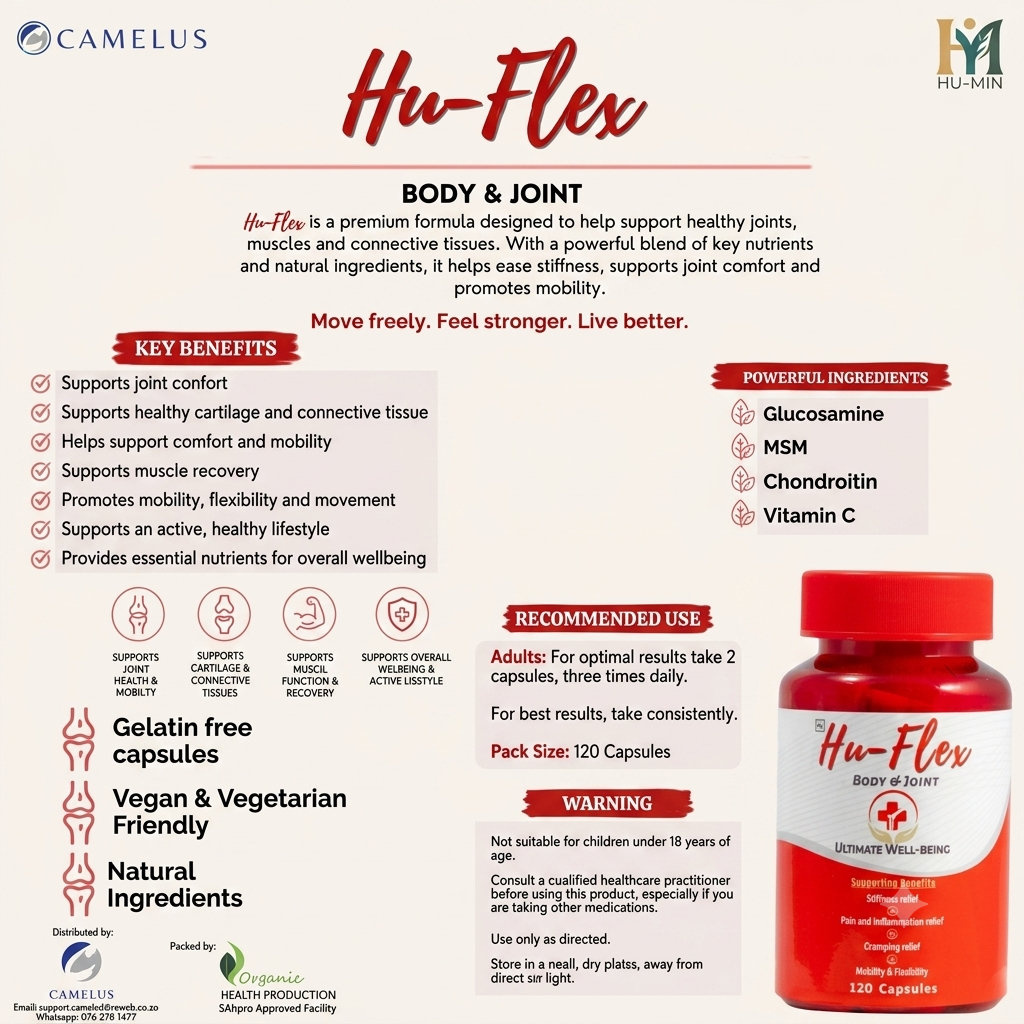 HuFlex Natural Muscle, Joint, Inflammation & Pain