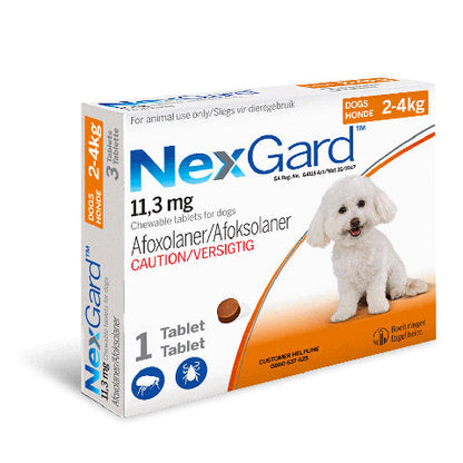 Nexgard Single Tablet Parasite Control Chewies for Dogs