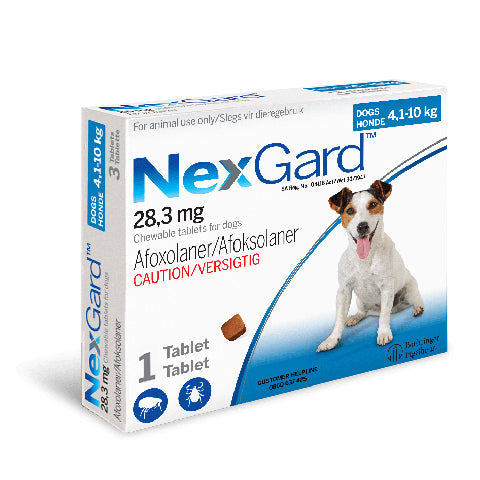 Nexgard Single Tablet Parasite Control Chewies for Dogs