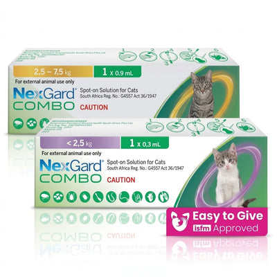 NexGard COMBO Spot-On for Cats | All-in-One Parasite Treatment