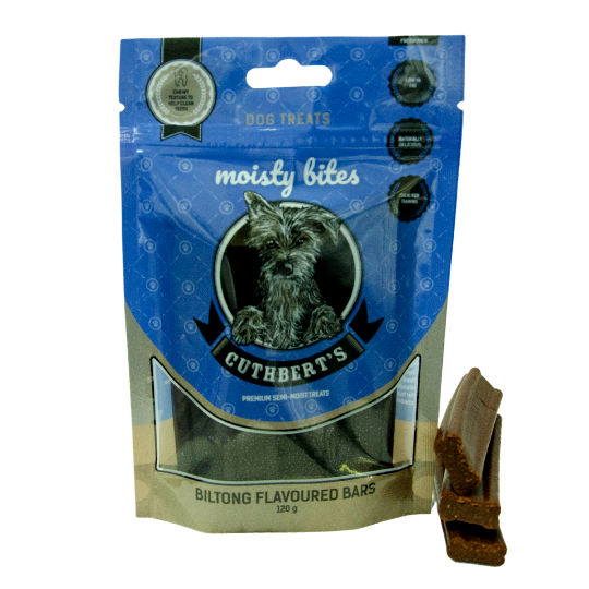 Cuthbert's Moisty Bites Biltong Bars for Dogs