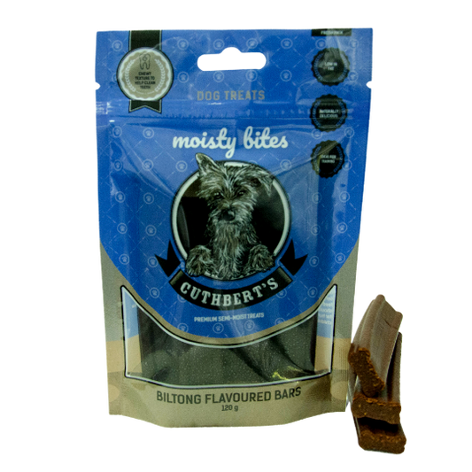 Cuthbert's Moisty Bites Biltong Bars for Dogs