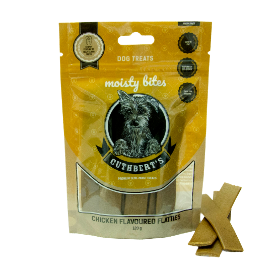 Cuthbert's Moisty Bites Chicken Flatties for Dogs