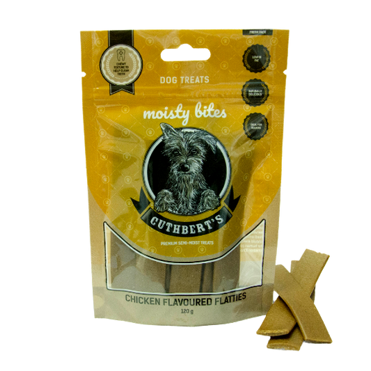 Cuthbert's Moisty Bites Chicken Flatties for Dogs