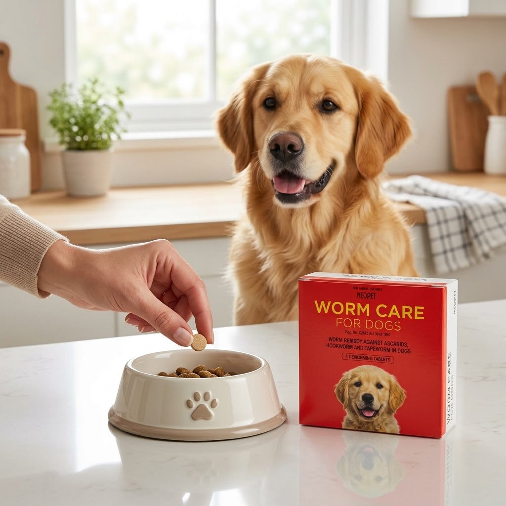 Deworming For Dogs  | Care Free Pets WORM CARE | Treats Ascarids, Hookworm, Tapeworm