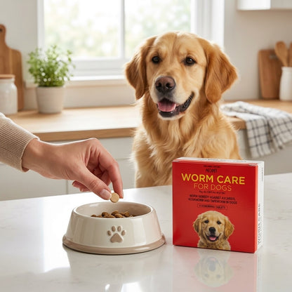 Deworming For Dogs  | Care Free Pets WORM CARE | Treats Ascarids, Hookworm, Tapeworm